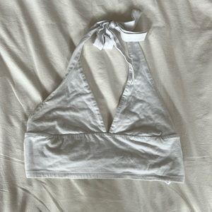 GARAGE White Medium Strapless Halter Top